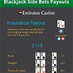 blackjack side bet payouts